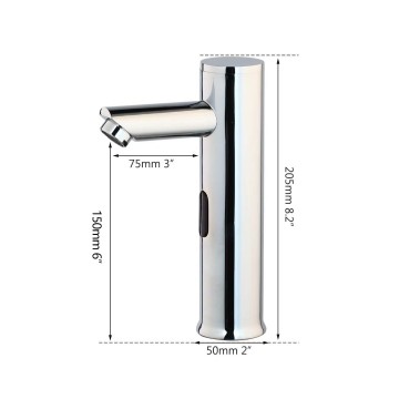 Afmeting tall 4 sensorkraan