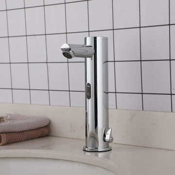 Chroom sensor kraan met warmteregelaar