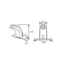 detail van de sensor-kraan