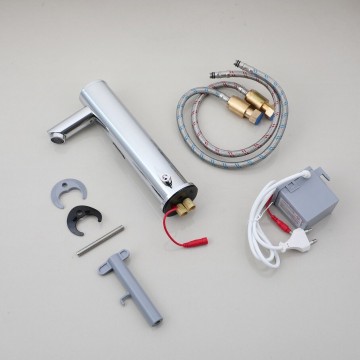 Set sensorkraan met warm koud chroom